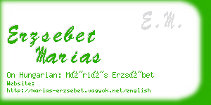 erzsebet marias business card
